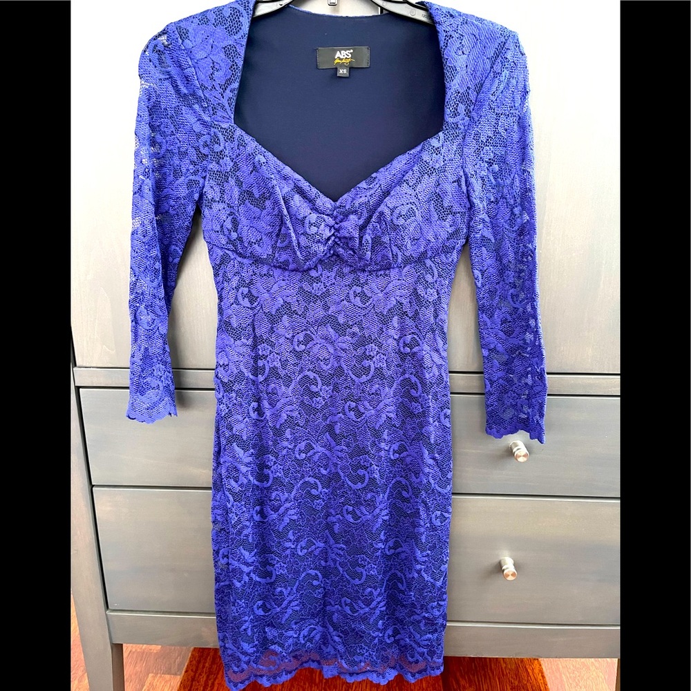 ABS lace dress indigo/purple color size XS